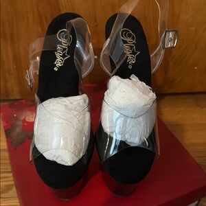 Pleaser Women's Clear Platform Shoes
